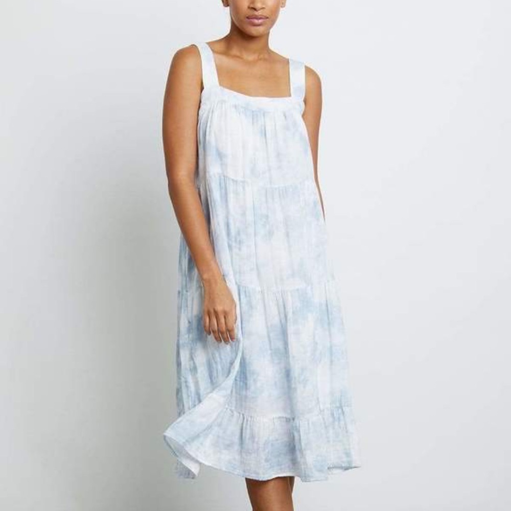 Rails Amaya Cascade Tie Dye Cotton Midi Dress Size Extra Large‎